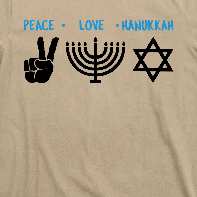 Peace Love Hanukkah Jewish Hanukkah Chanukah T-Shirt