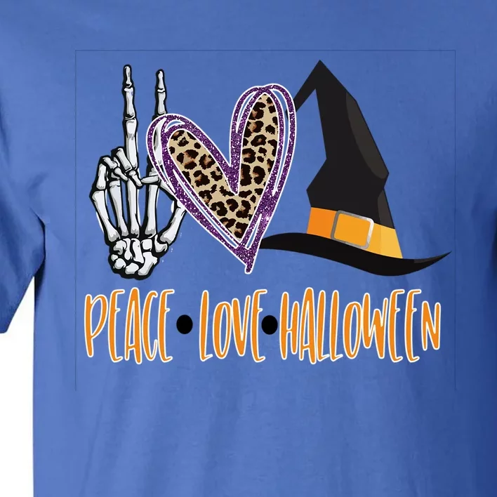 Peace Love Halloween Gift Tall T-Shirt