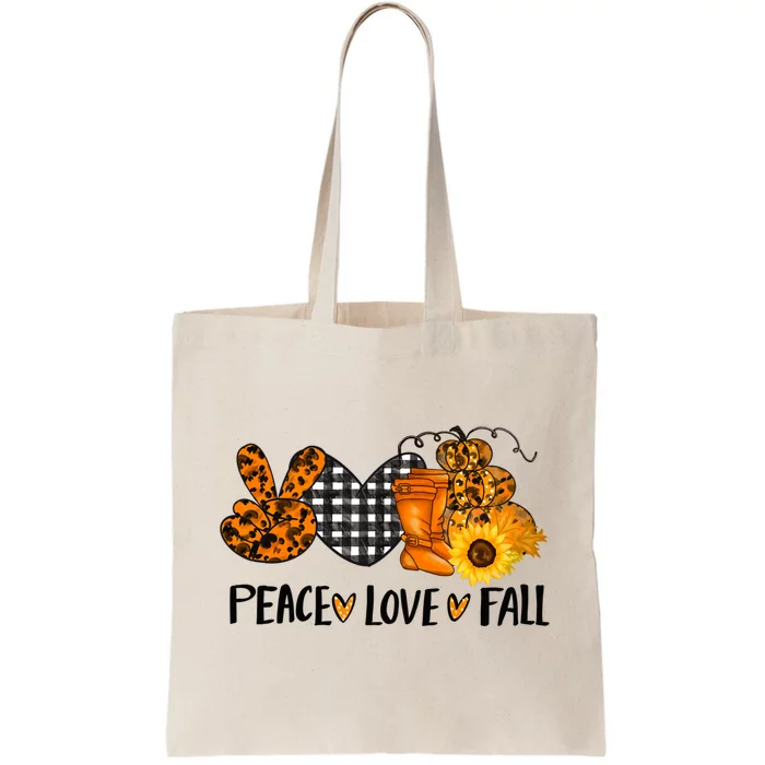 Peace Love Halloween Gift Tote Bag