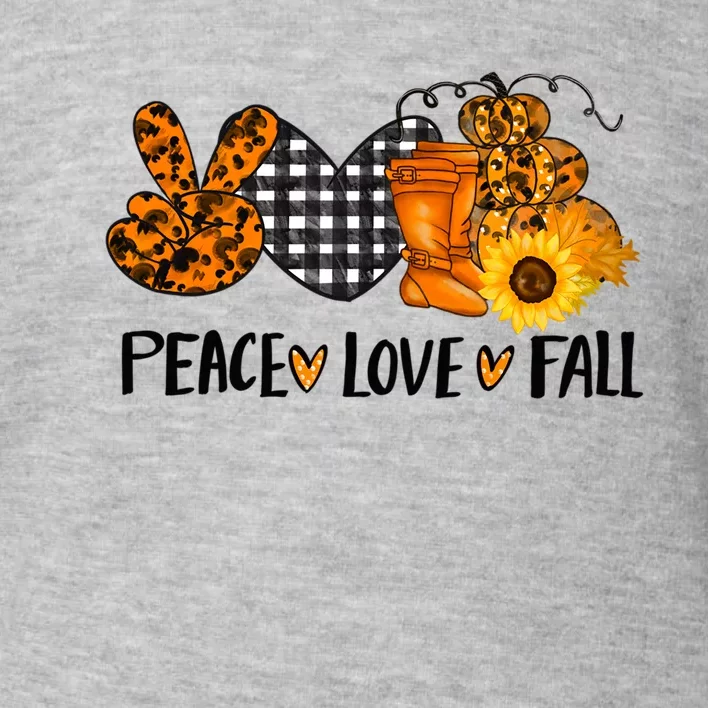 Peace Love Halloween Gift Toddler Sweatshirt