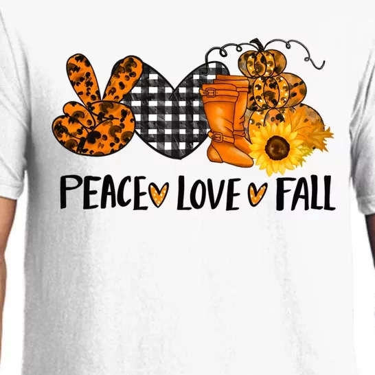 Peace Love Halloween Gift Pajama Set