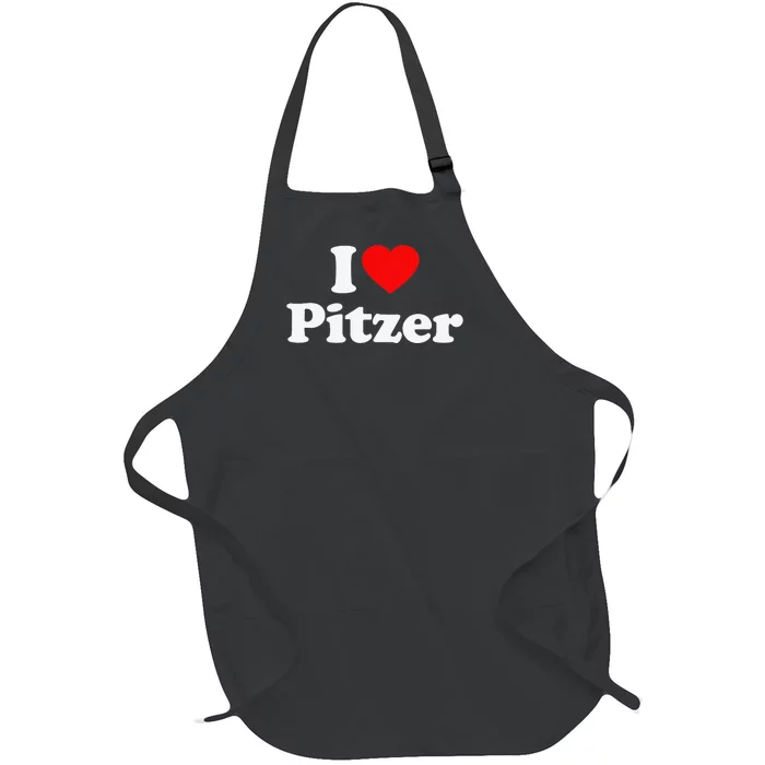 Pitzer Love Heart College University Alumni _ Full-Length Apron With Pocket