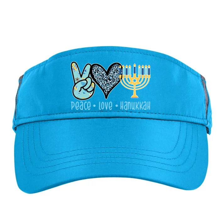 Peace Love Hanukkah Adult Drive Performance Visor