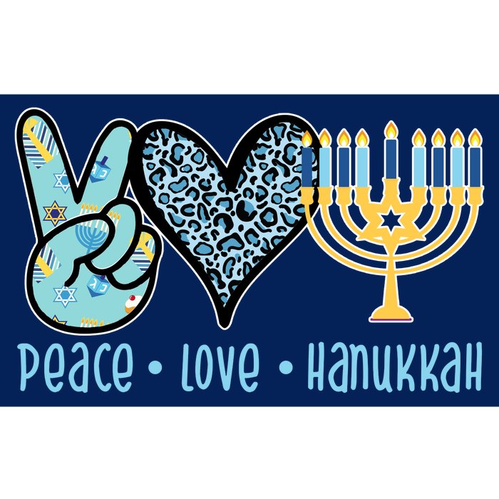 Peace Love Hanukkah Bumper Sticker