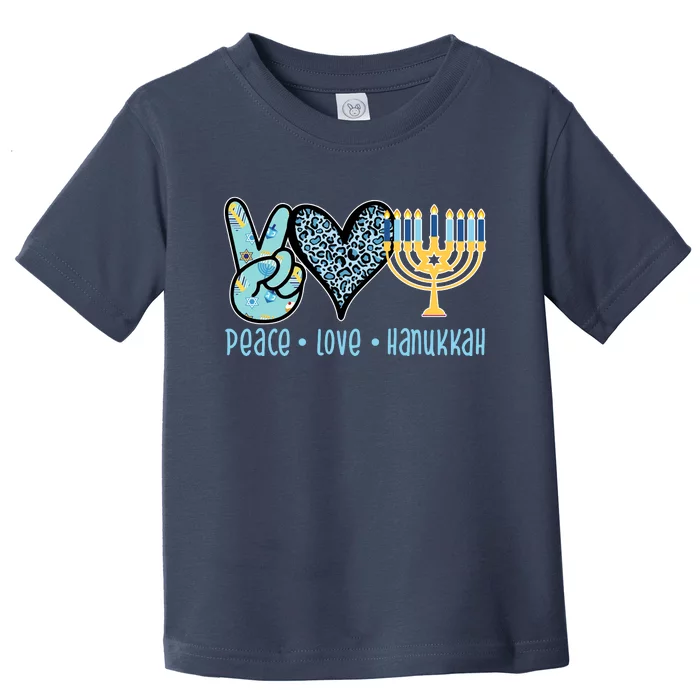 Peace Love Hanukkah Toddler T-Shirt