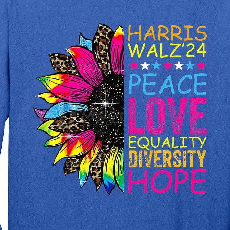 Peace Lgbt Harris Walz Waltz Long Sleeve Shirt