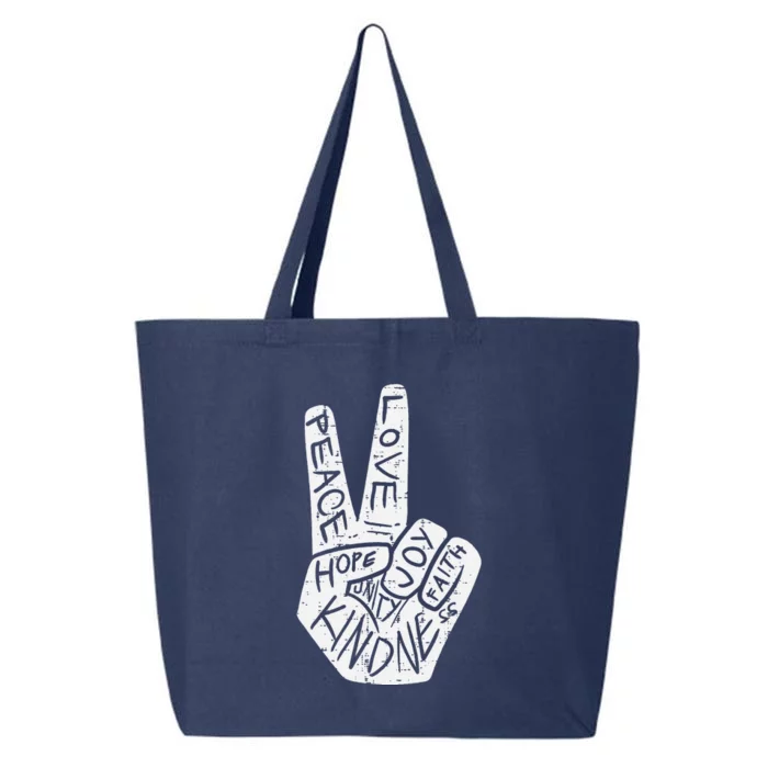 Peace Love Hope Unity Day Orange Anti Bullying 25L Jumbo Tote