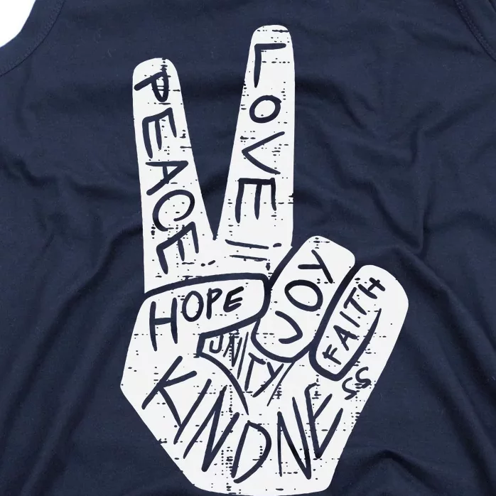 Peace Love Hope Unity Day Orange Anti Bullying Tank Top