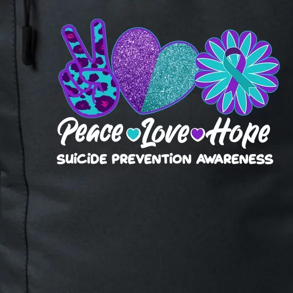 Peace Love Hope Suicide Prevention Awareness Daily Commute Backpack