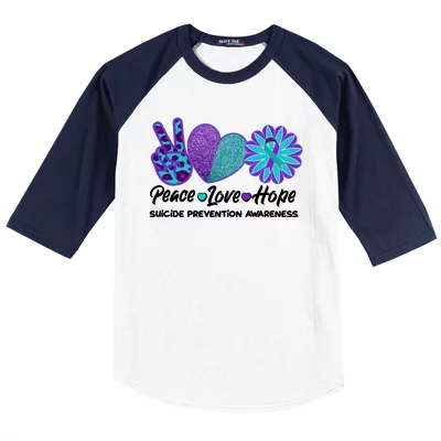 Peace Love Hope Mental Health Awareness Green Ribbon Retro Shirt