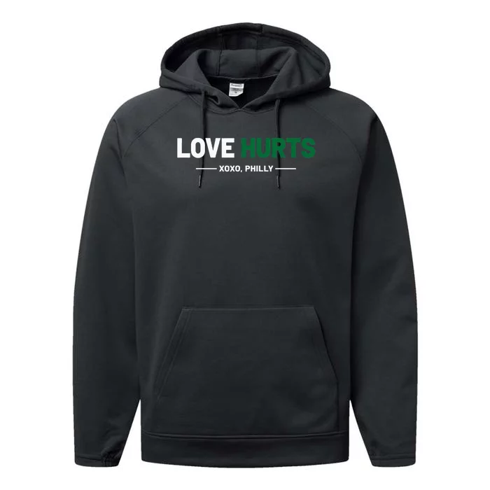 Philadelphia Love Hurts Philly Fan Pride Cute Performance Fleece Hoodie