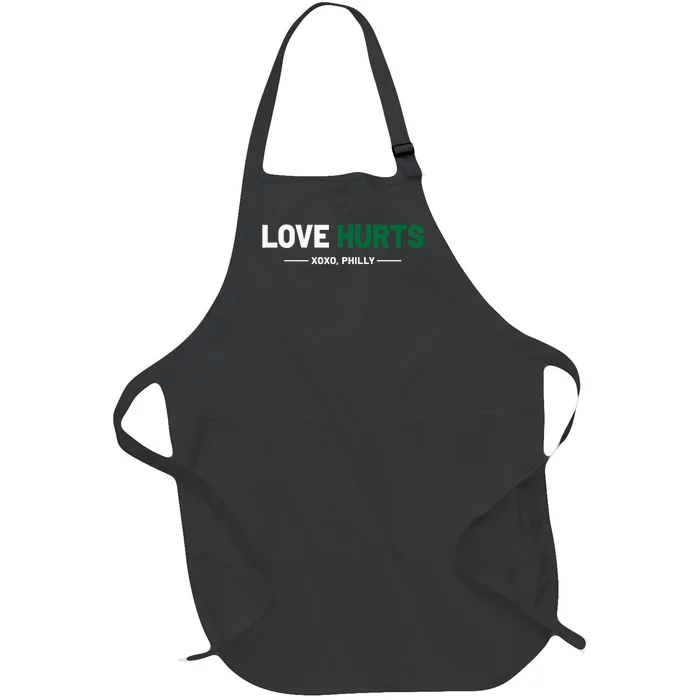 Philadelphia Love Hurts Philly Fan Pride Cute Full-Length Apron With Pocket