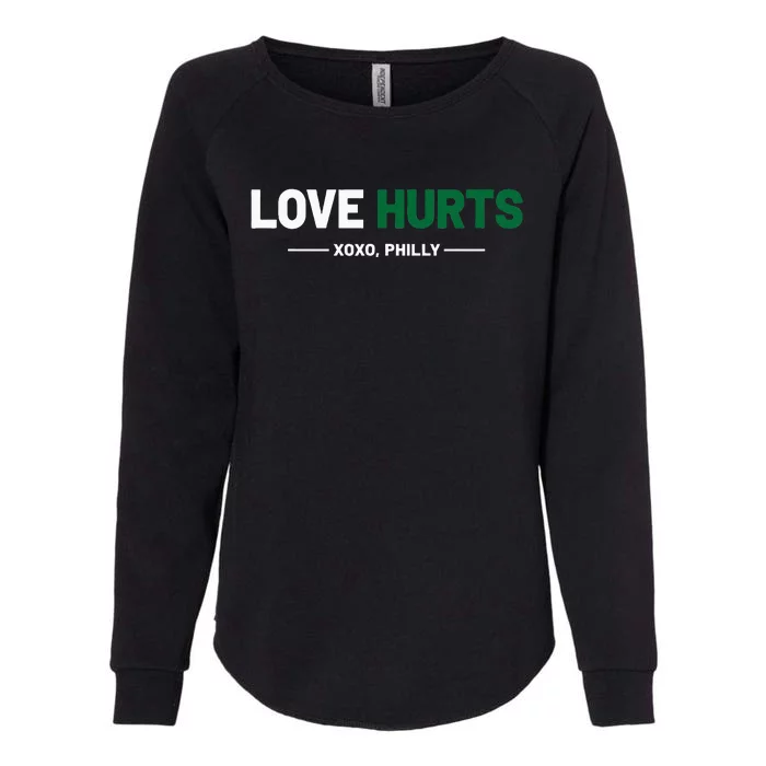 Philadelphia Love Hurts Philly Fan Pride Cute Womens California Wash Sweatshirt