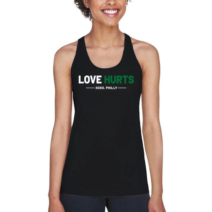 Philadelphia Love Hurts Philly Fan Pride Cute Women's Racerback Tank