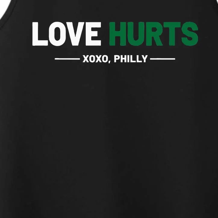 Philadelphia Love Hurts Philly Fan Pride Cute Performance Tank