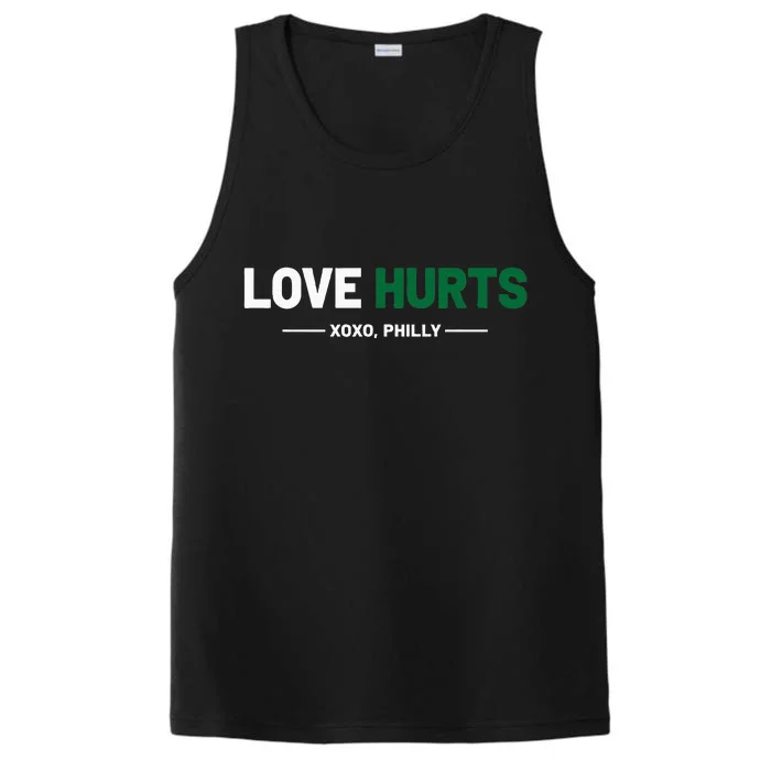 Philadelphia Love Hurts Philly Fan Pride Cute Performance Tank