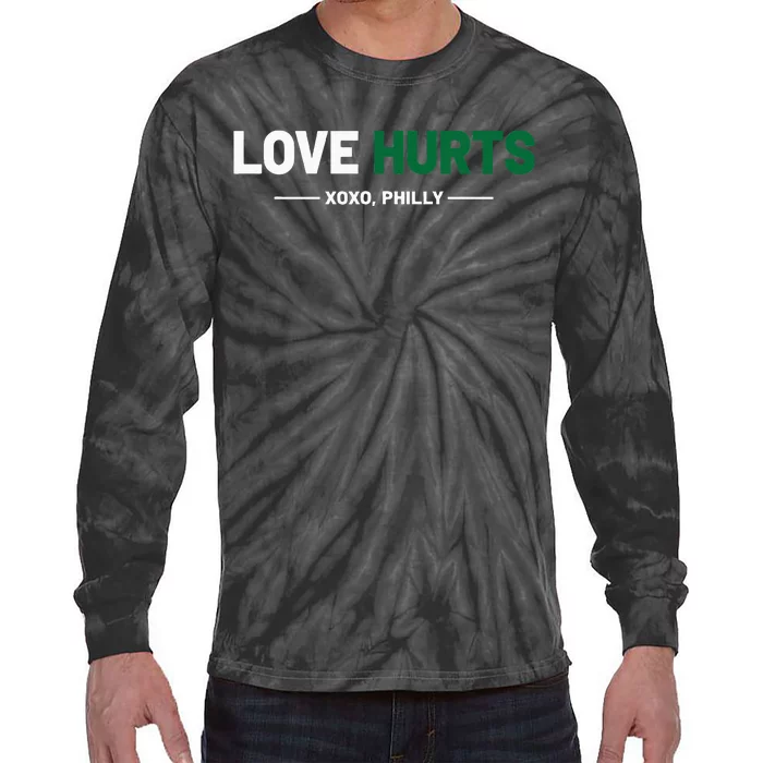 Philadelphia Love Hurts Philly Fan Pride Cute Tie-Dye Long Sleeve Shirt