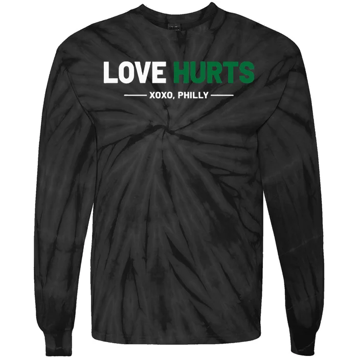 Philadelphia Love Hurts Philly Fan Pride Cute Tie-Dye Long Sleeve Shirt