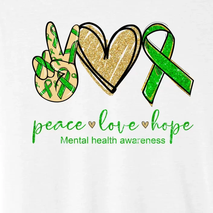 Peace Love Hope Mental Health Awareness ChromaSoft Performance T-Shirt