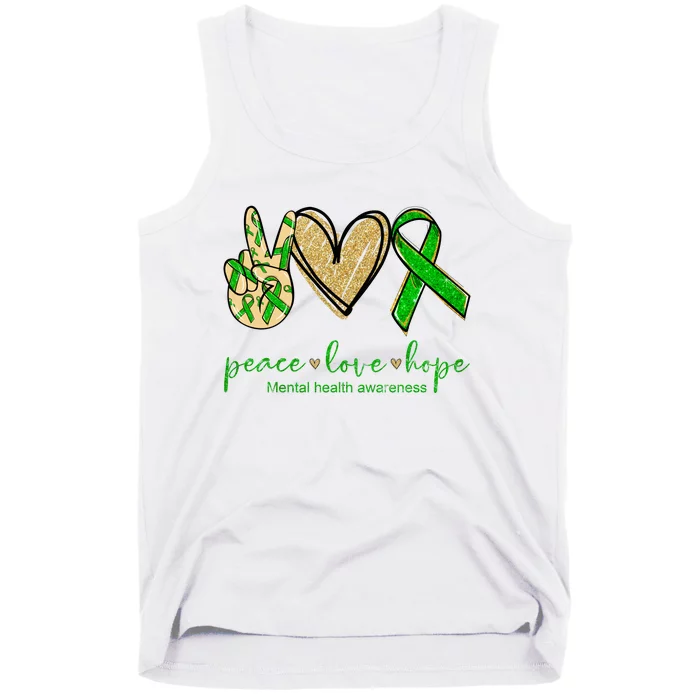 Peace Love Hope Mental Health Awareness Tank Top