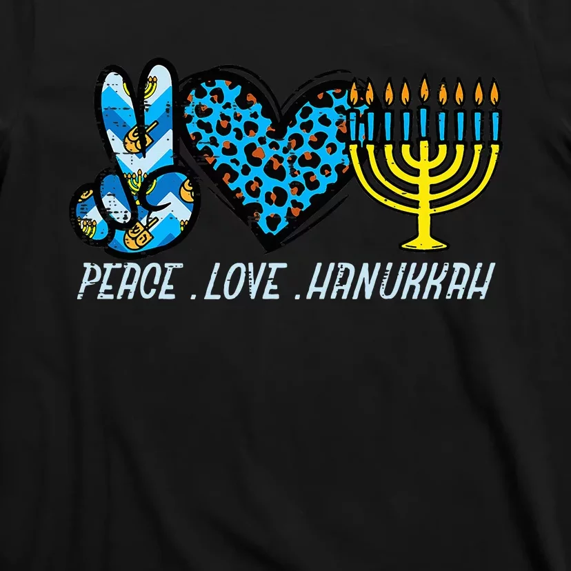 Peace Love Hanukkah Jewish Hanukkah Chanukah T-Shirt