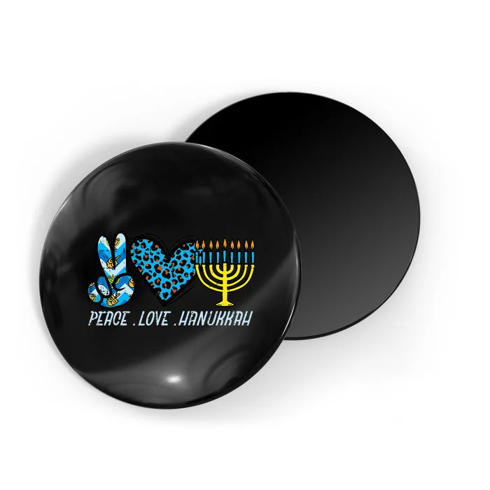 Peace Love Hanukkah Jewish Hanukkah Chanukah Magnet