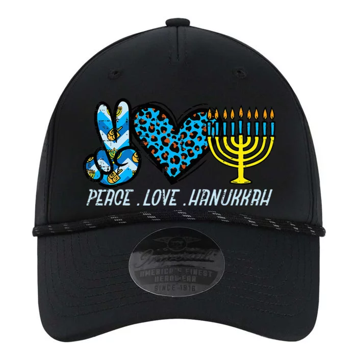 Peace Love Hanukkah Jewish Hanukkah Chanukah Performance The Dyno Cap