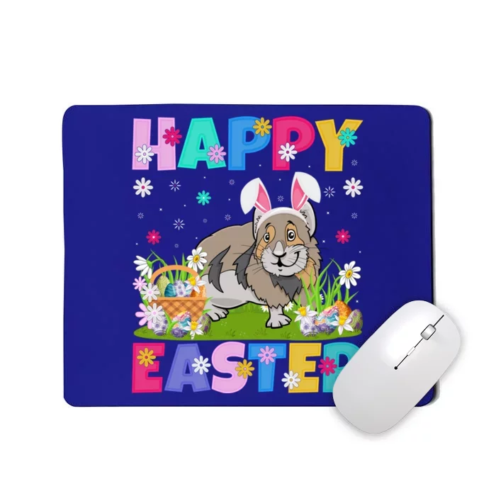 Pika Lover Happy Easter Bunny Pika Easter Sunday Gift Mousepad