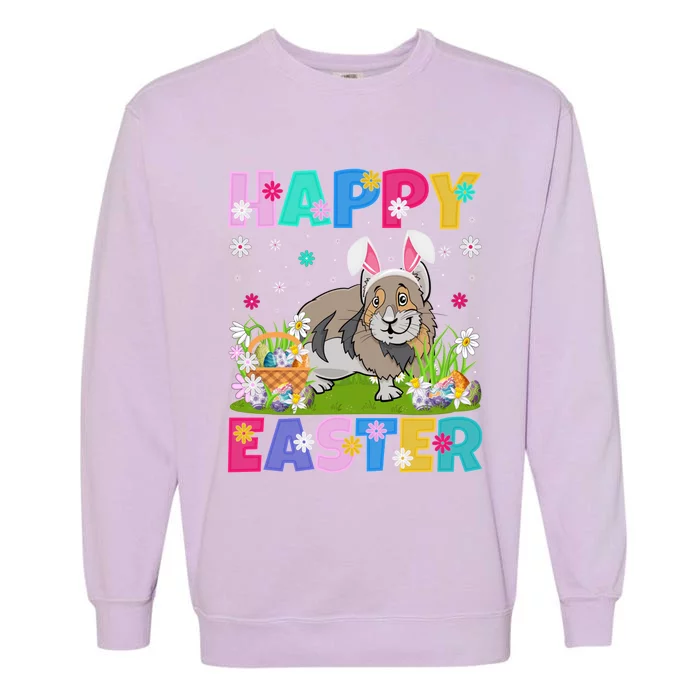 Pika Lover Happy Easter Bunny Pika Easter Sunday Gift Garment-Dyed Sweatshirt