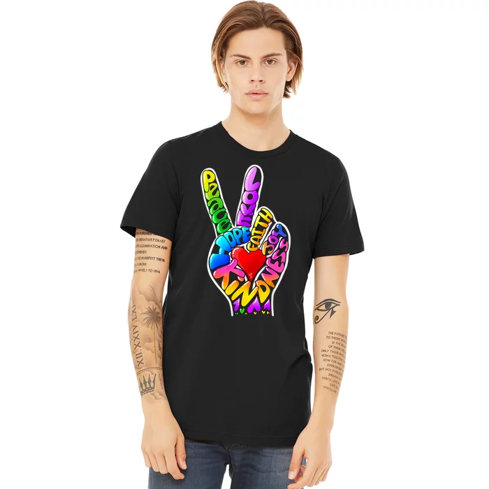 Peace Love Hope Joy Faith Kindness Premium T-Shirt