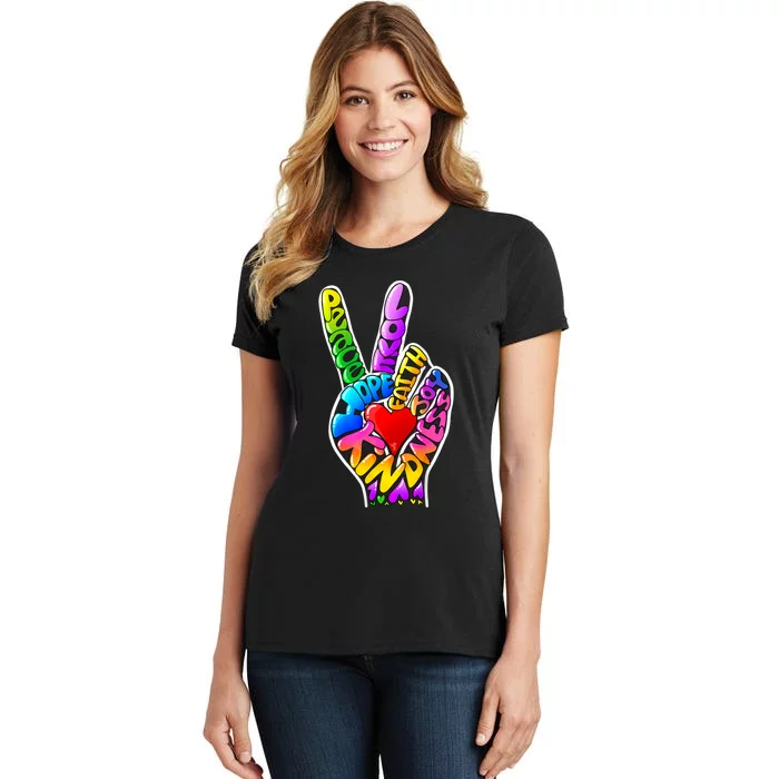 Peace Love Hope Joy Faith Kindness Women's T-Shirt