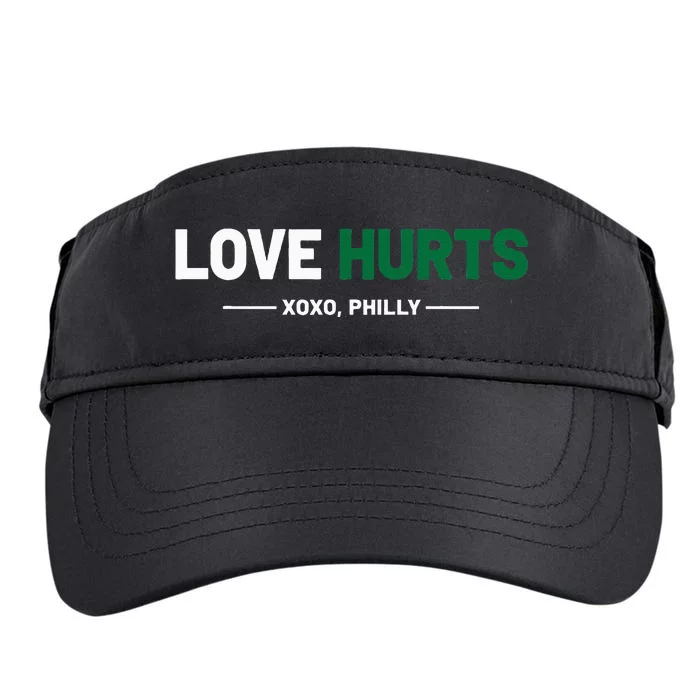 Philadelphia Love Hurts Philly Fan Pride Adult Drive Performance Visor