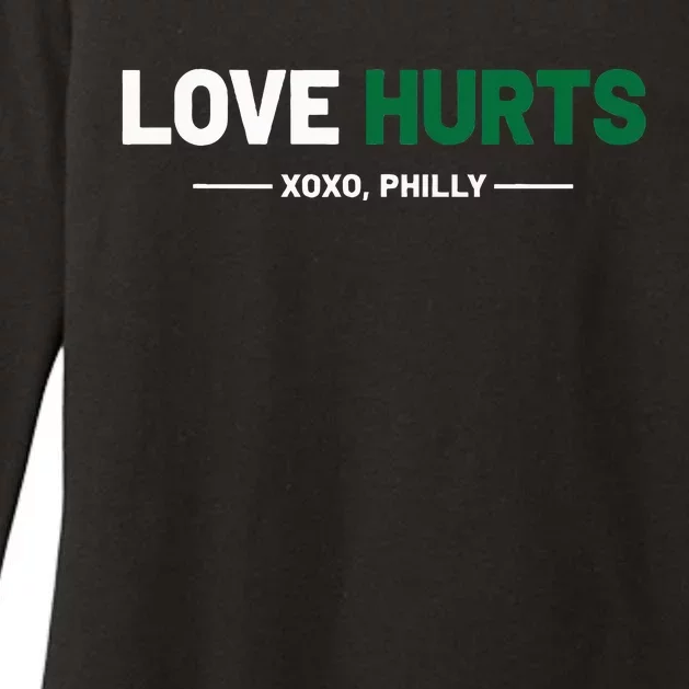 Philadelphia Love Hurts Philly Fan Pride Womens CVC Long Sleeve Shirt