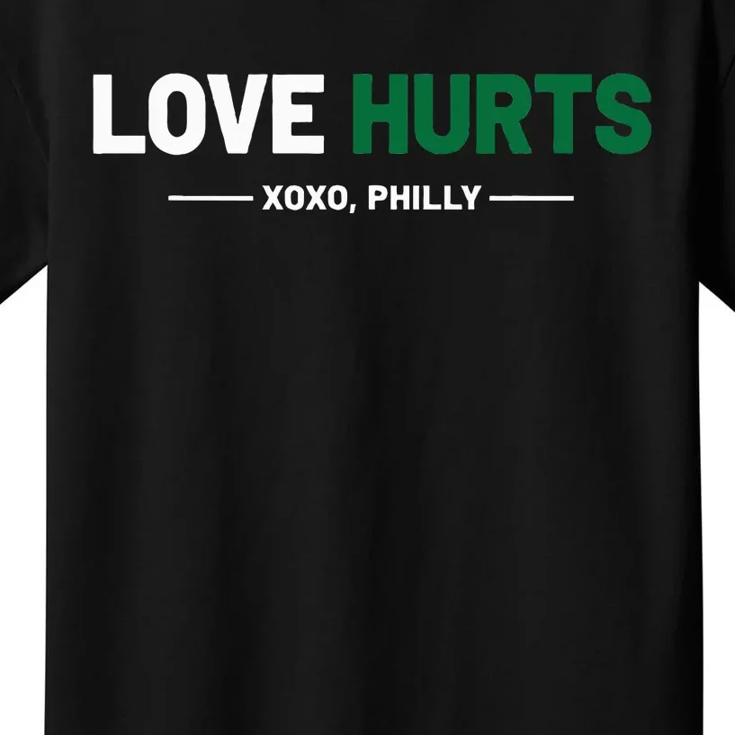 Philadelphia Love Hurts Philly Fan Pride Kids T-Shirt