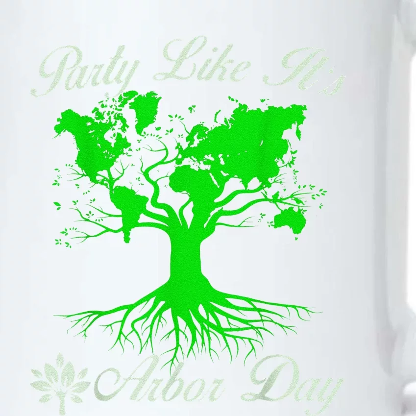 Party Like It Is Arbor Day Happy Arbor Day Love Our Planet Black Color Changing Mug