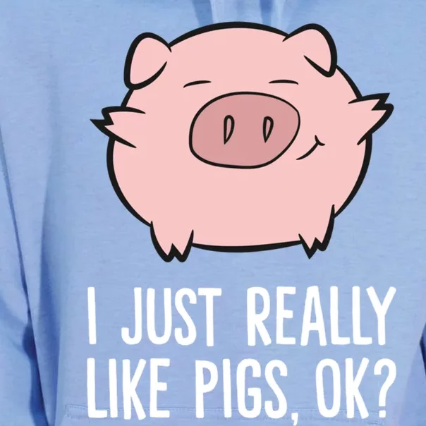 Pigs Lover I Just Really Like Pigs, OK? Cute Pigs Unisex Surf Hoodie