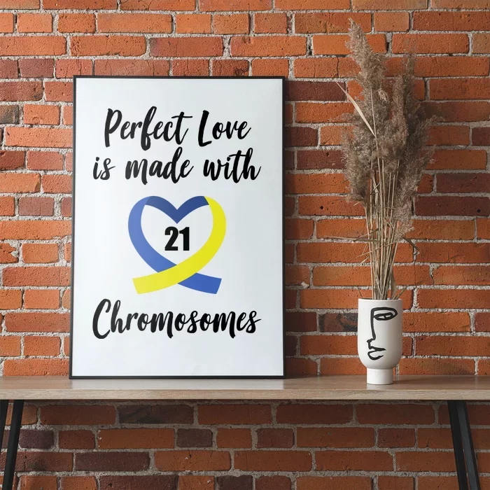 Perfect Love Is Made With 21 Chromosomes Down Syndrome Poster