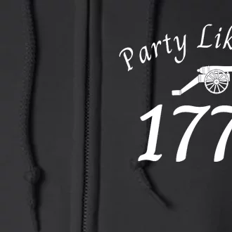 Party Like It’s 1776, American, Liberty, 4th Of July US Flag Full Zip Hoodie