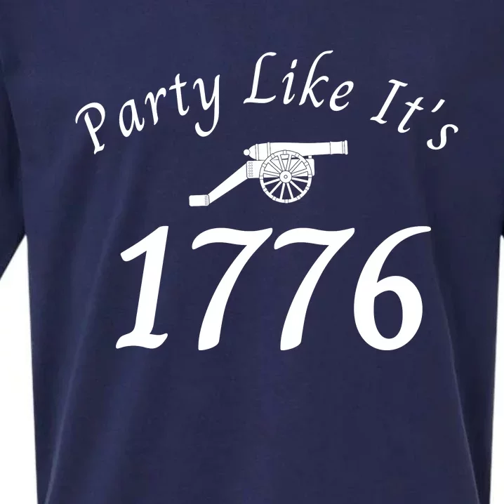 Party Like It’s 1776, American, Liberty, 4th Of July US Flag Sueded Cloud Jersey T-Shirt