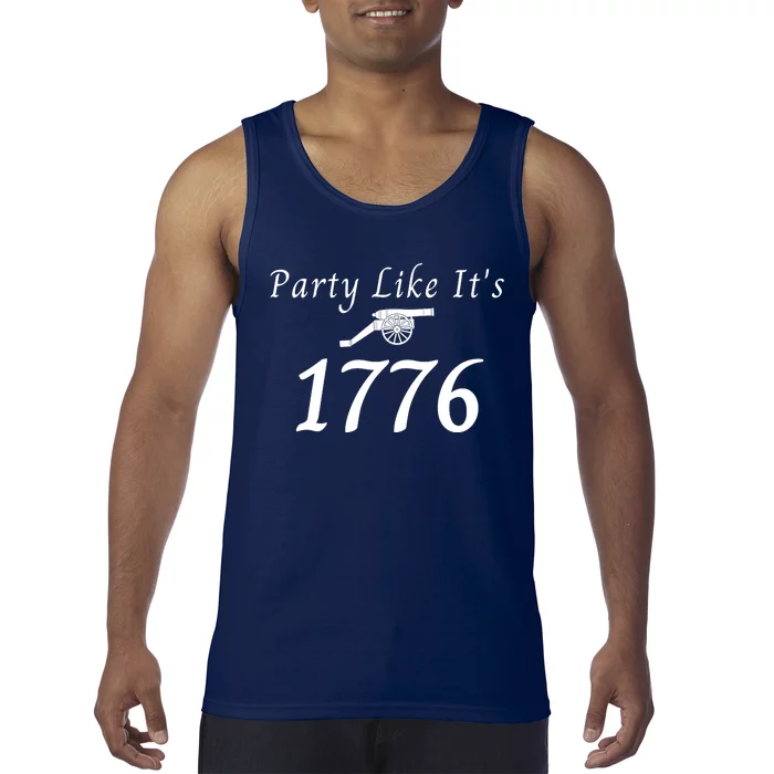 Party Like It’s 1776, American, 4th Of July US Flag, Liberty Tank Top