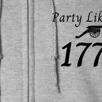 Party Like It’s 1776, American, 4th Of July US Flag, Liberty Full Zip Hoodie