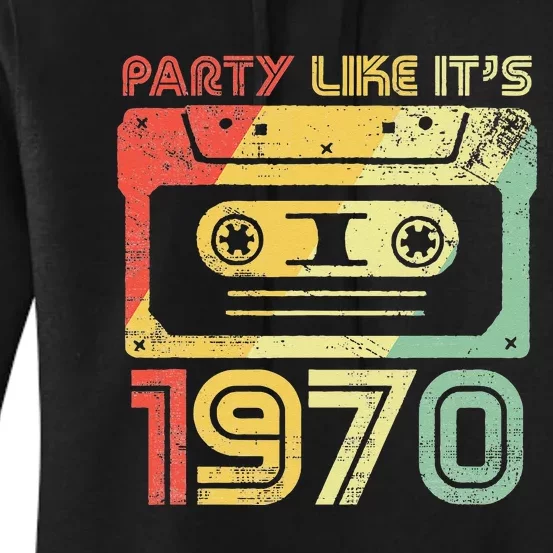 Party Like Its 1970 Retro 70s Party Outfit Costume Women's Pullover Hoodie