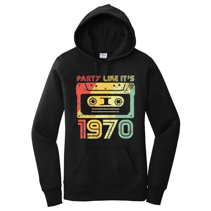 Party Like Its 1970 Retro 70s Party Outfit Costume Women's Pullover Hoodie