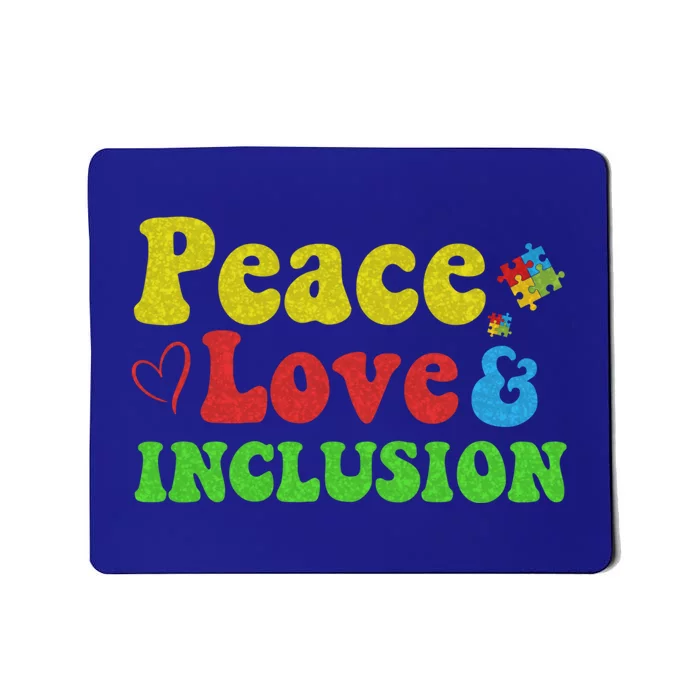 Peace Love Inclusion Sped Squad Special Ed Teacher Gift Mousepad