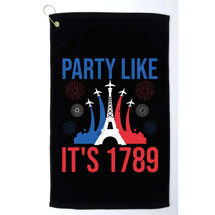 Party Like Its 1789 Bastille Day Eiffel Tower Apparel Platinum Collection Golf Towel