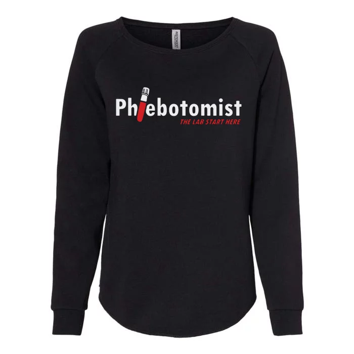 Phlebotomist Laboratory Injection Blood Doctor Nurse Gift Womens California Wash Sweatshirt