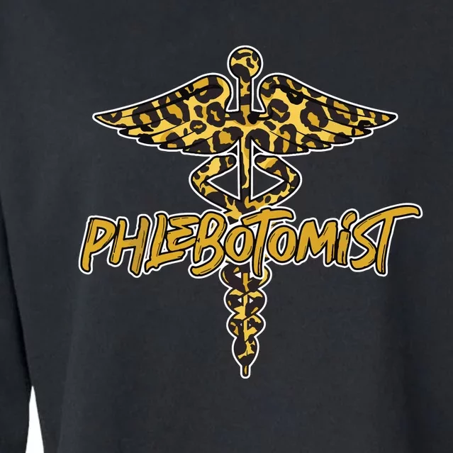 Phlebotomist Life Injection Phlebotomy Doctor Syringe Cropped Pullover Crew