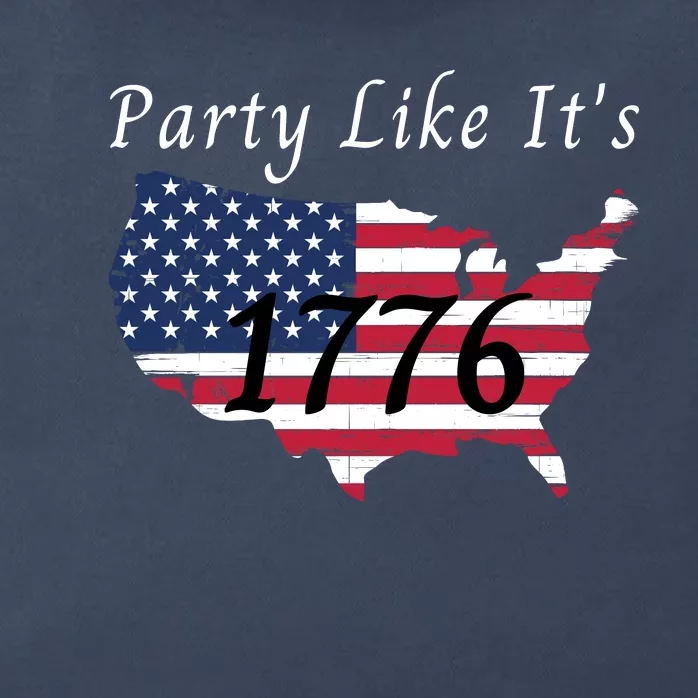 Party Like It’s 1776, American, 4th Of July US Flag, Liberty, Freedom Zip Tote Bag