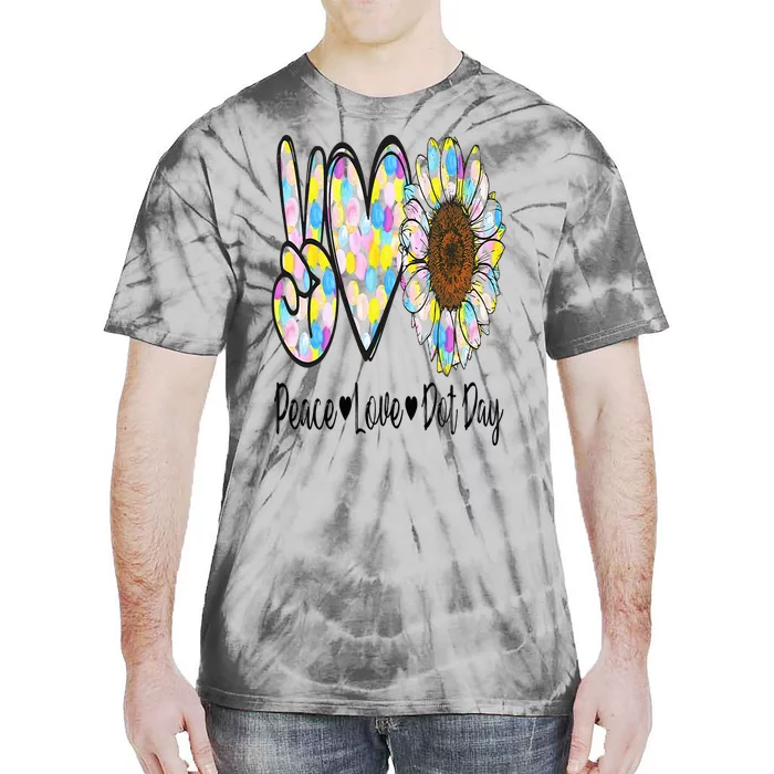 Peace Love International Dot Day Happy Dot Day Colorful Tie-Dye T-Shirt