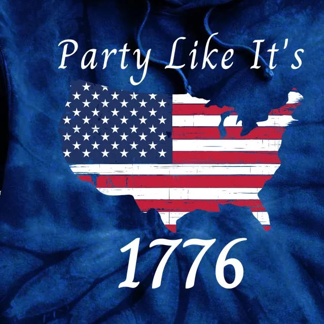 Party Like It’s 1776, American, US Flag, 4th Of July, Liberty, Freedom Tie Dye Hoodie